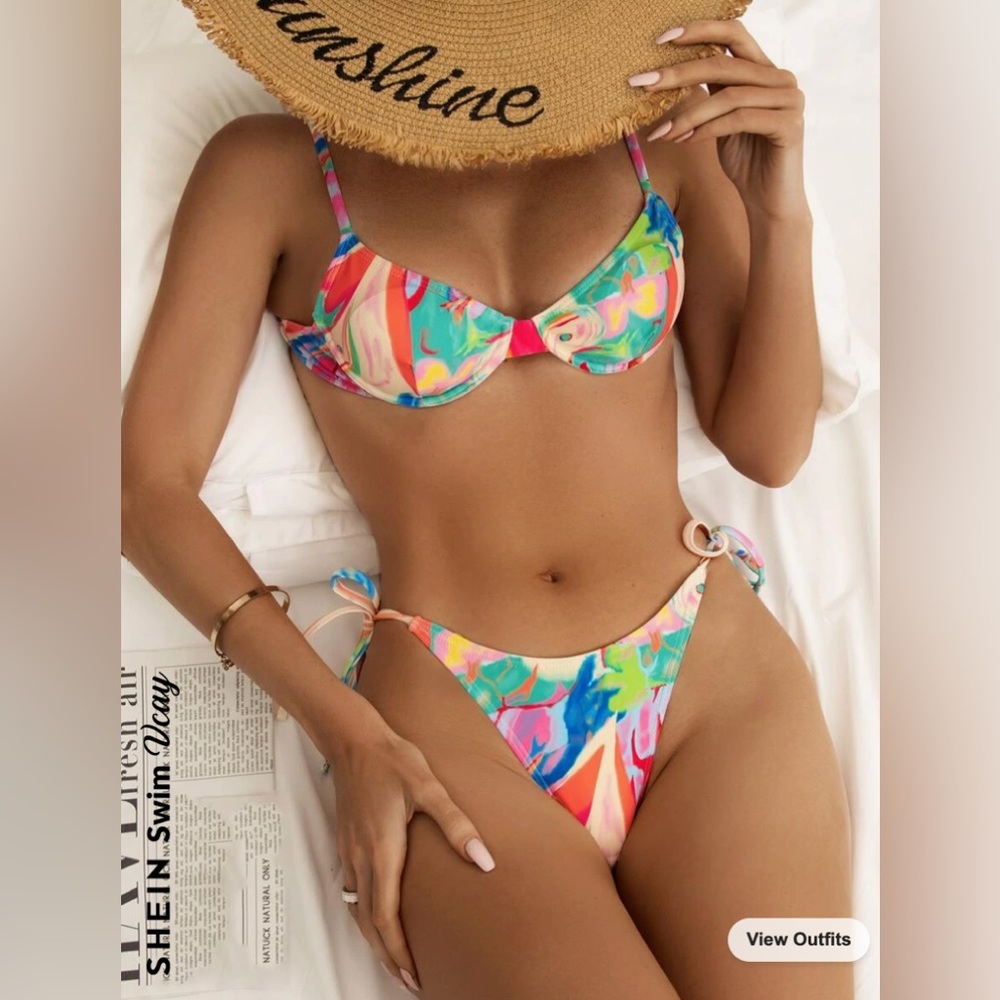 Shein Multicolour Bikini